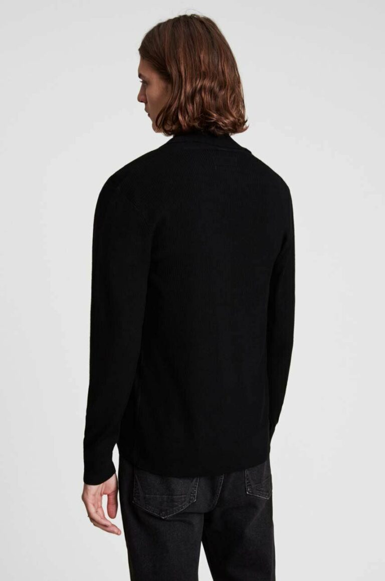 AllSaints cardigan din lana culoarea negru preţ