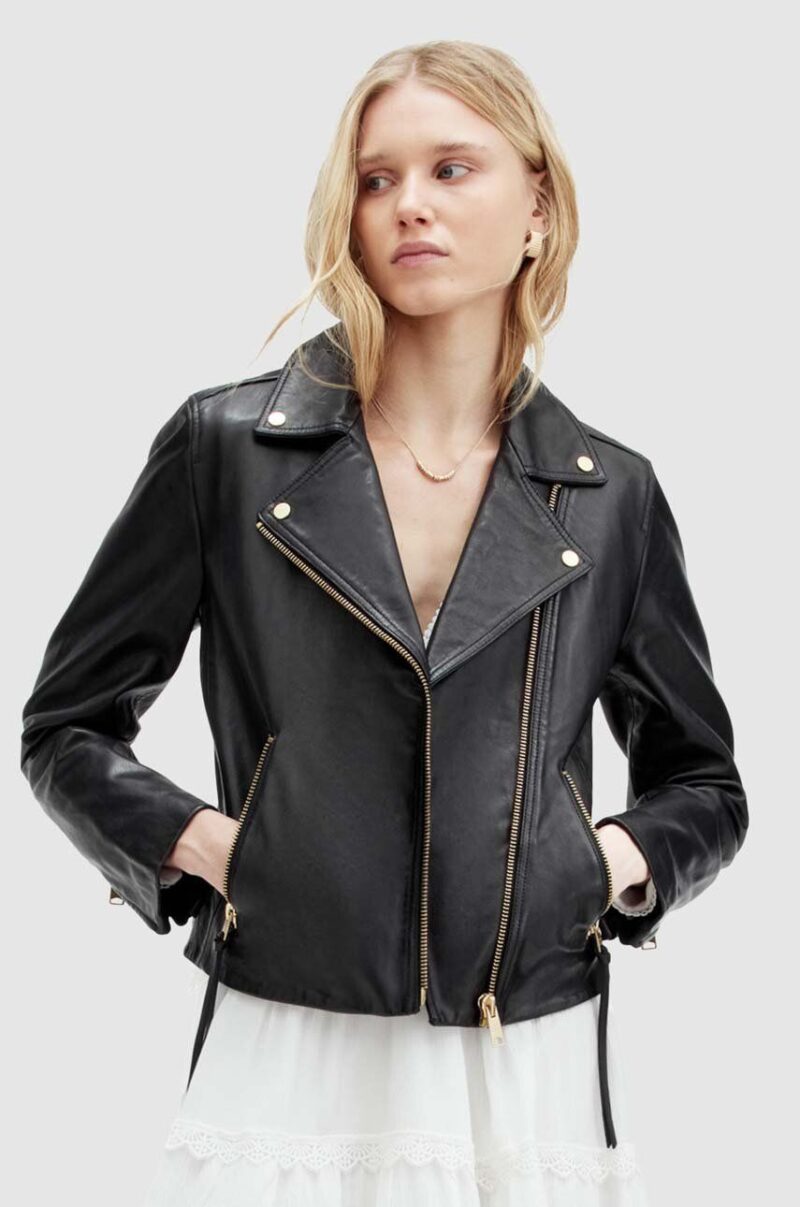 AllSaints geaca de piele DALBY femei