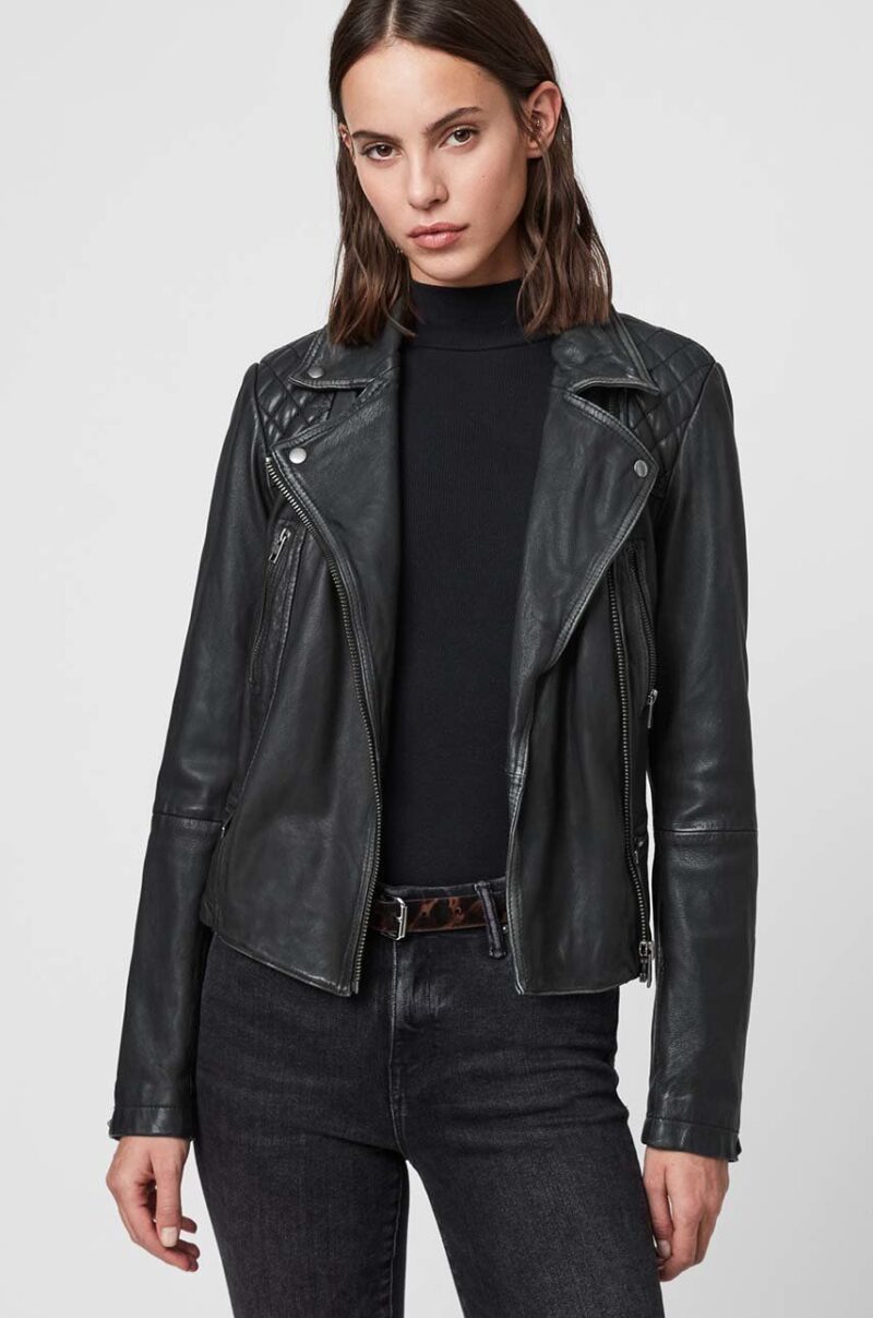 AllSaints geaca ramones de piele femei