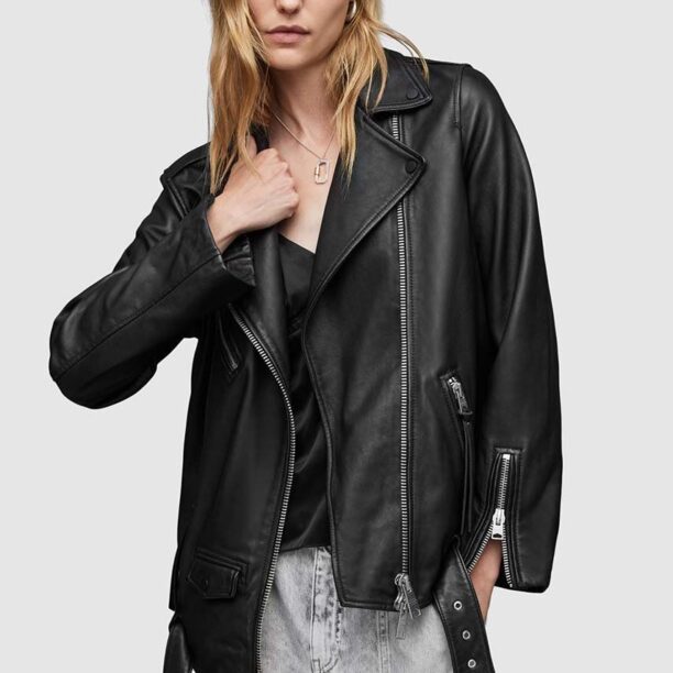 AllSaints geaca ramones de piele femei