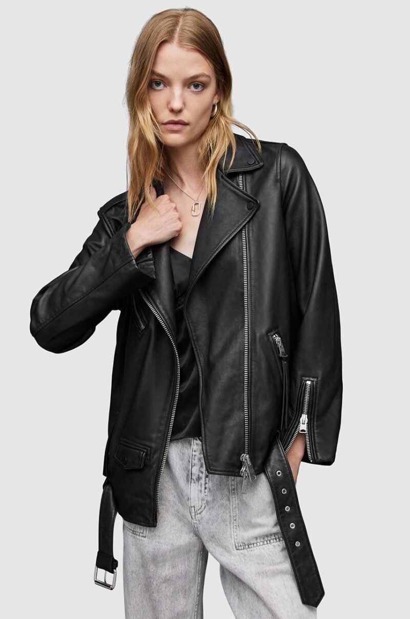 AllSaints geaca ramones de piele femei