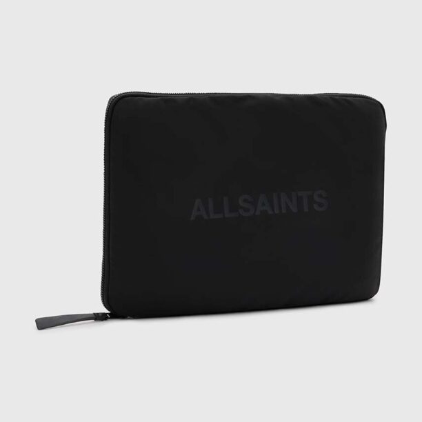 AllSaints husa laptop SAFF culoarea negru preţ