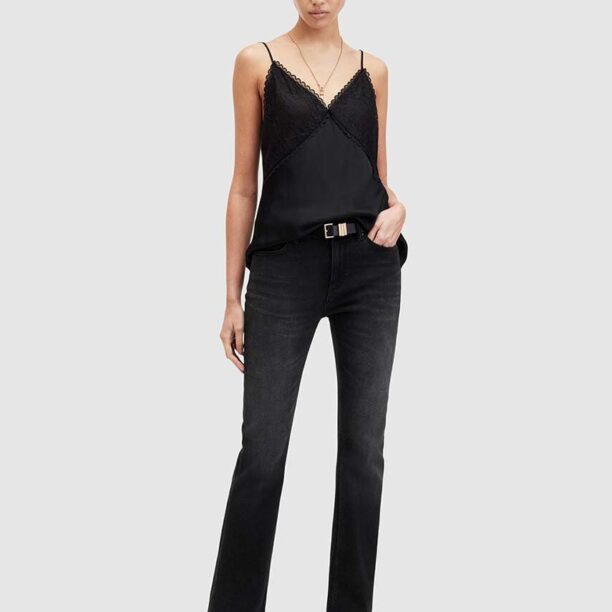 AllSaints jeansi HALDAN femei medium waist