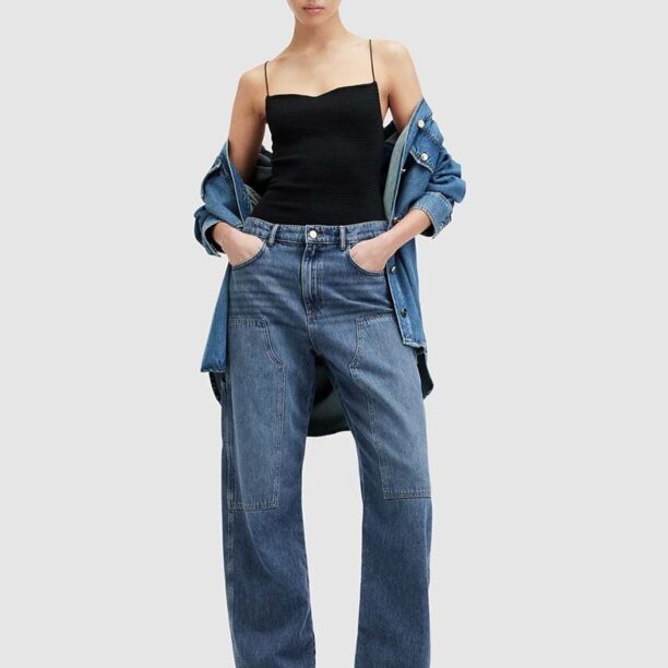 AllSaints jeansi MIA CARPENTER femei high waist