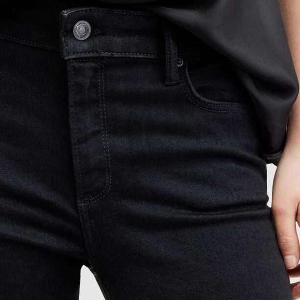 AllSaints jeansi MILLER SIZEME culoarea negru preţ