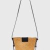 AllSaints poseta EBRO STRAW CROSSBODY culoarea galben