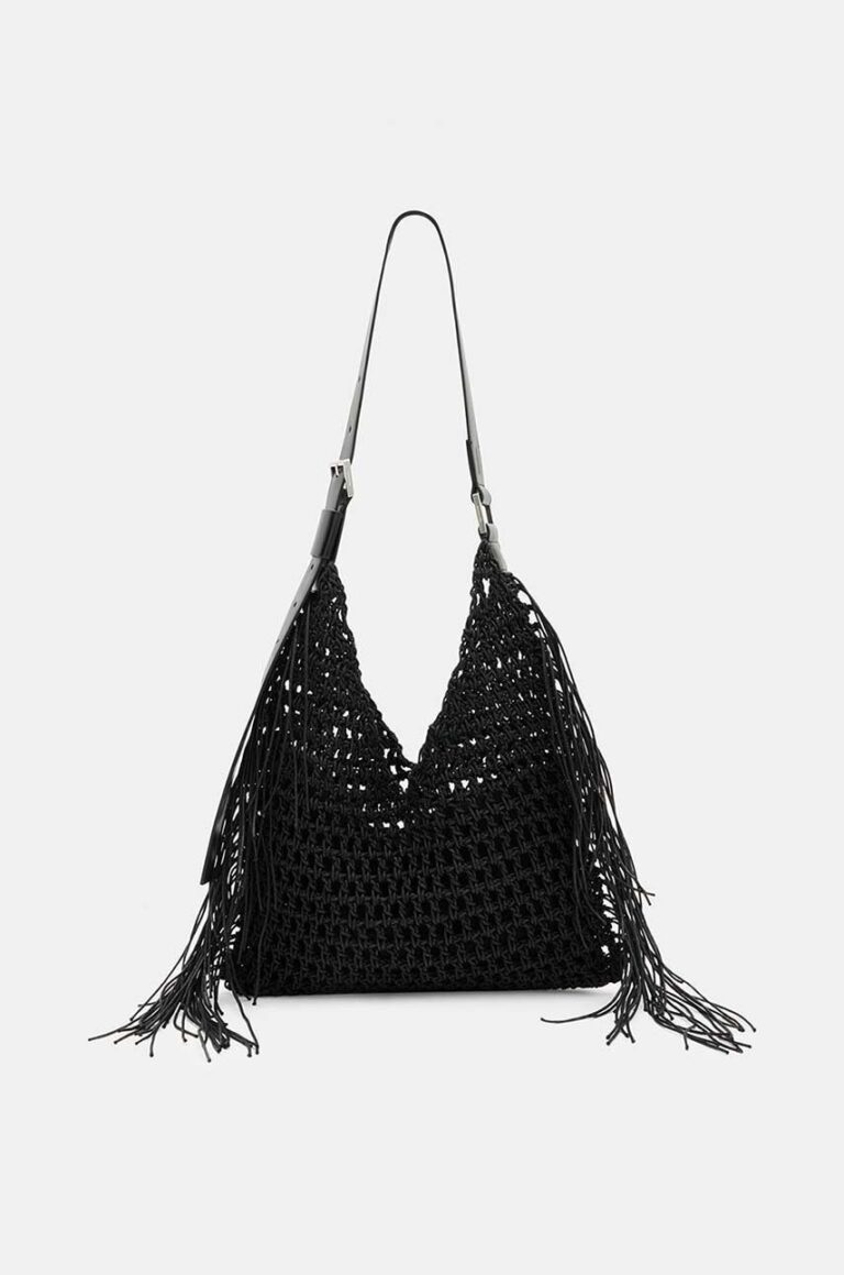 AllSaints poseta SABINE SHOULDER BAG culoarea negru