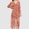 AllSaints rochie LIANA WAIMEA DRESS maxi