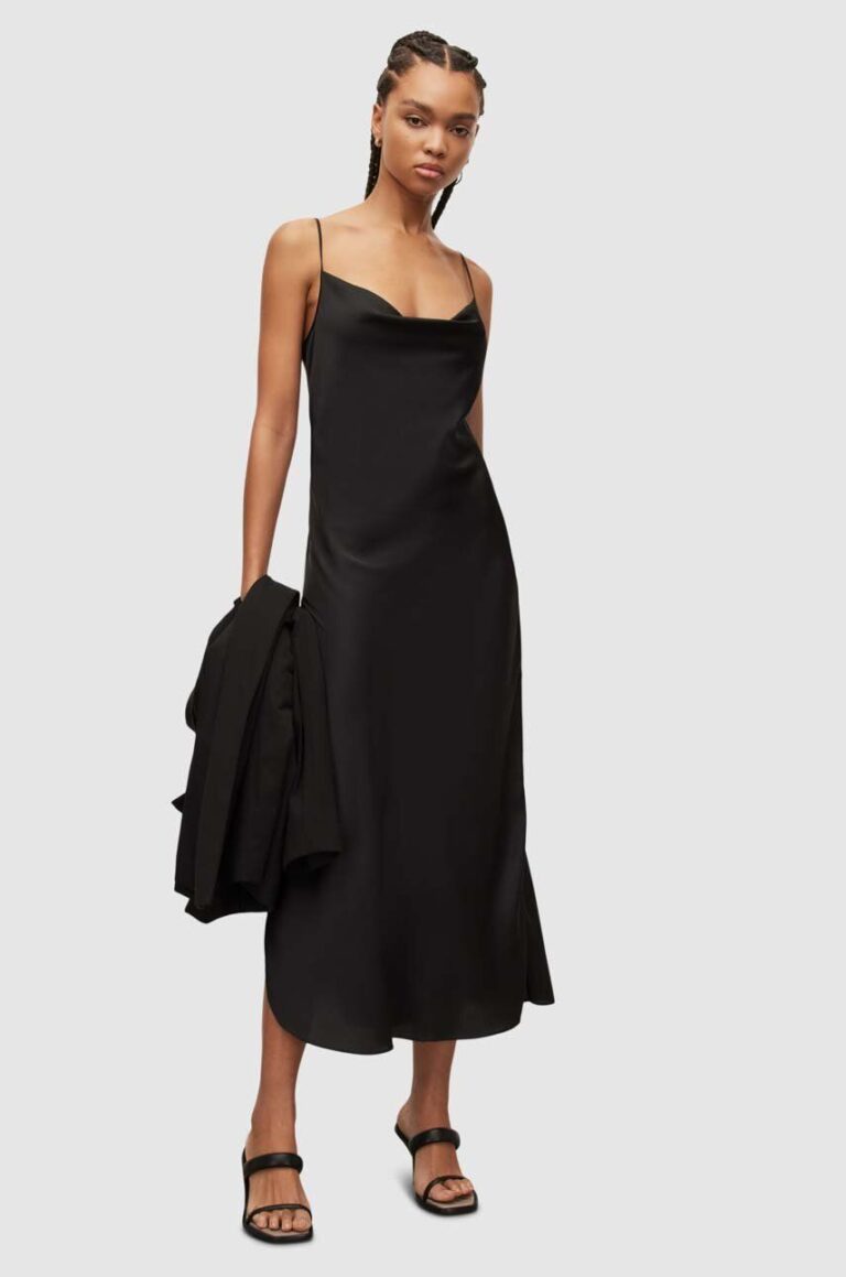 AllSaints rochie culoarea negru