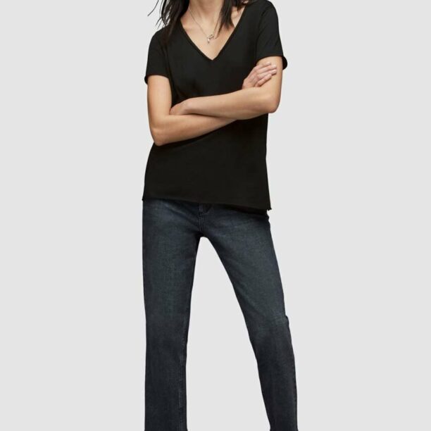 AllSaints tricou din bumbac culoarea negru preţ