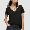 AllSaints tricou din bumbac culoarea negru