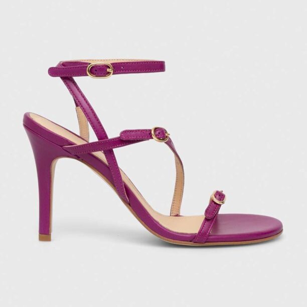 Alohas sandale de piele Alyssa culoarea violet