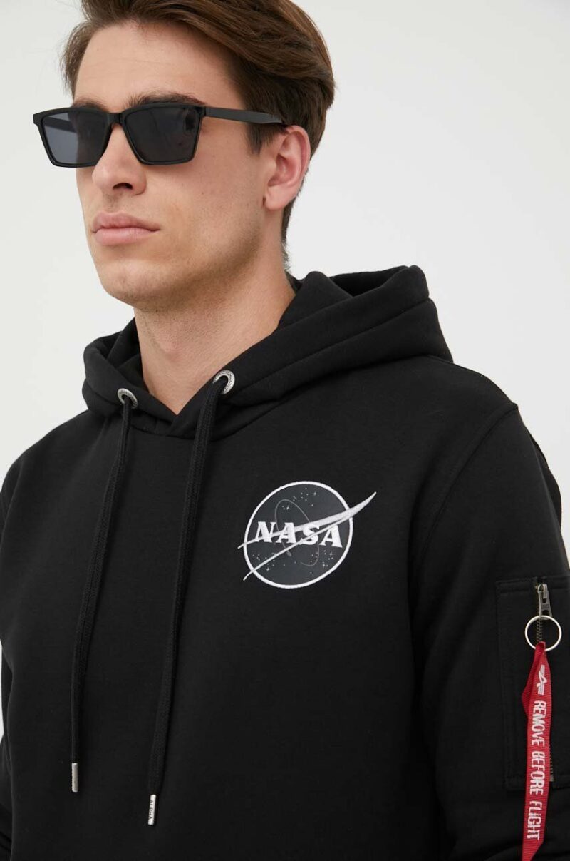 Alpha Industries bluză x Nasa Dark Side Hoody bărbați