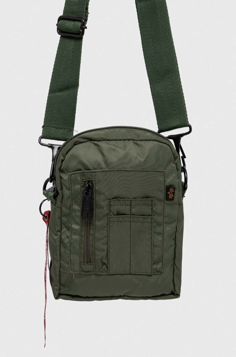 Alpha Industries borsetă culoarea verde 196924.01-SageGreen preţ