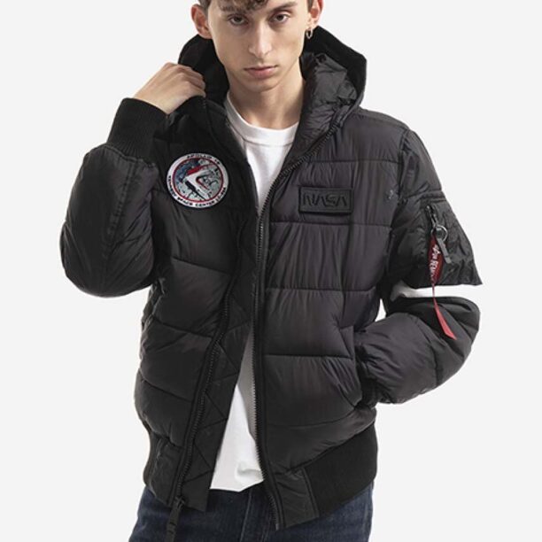 Alpha Industries geacă Hooded Puffer Fd Nasa bărbați