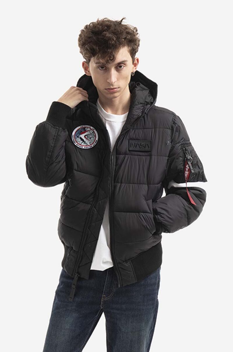 Alpha Industries geacă Hooded Puffer Fd Nasa bărbați