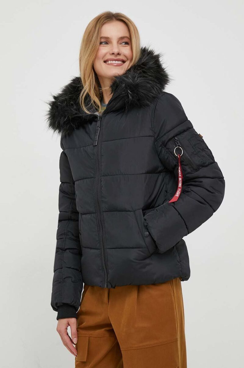 Alpha Industries geaca Hooded Puffer Wmn femei