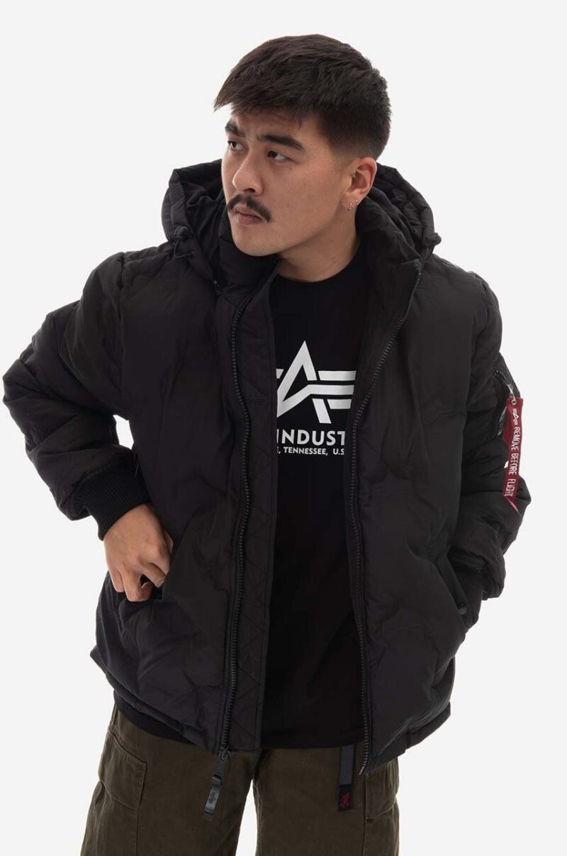 Alpha Industries geacă Logo Puffer bărbați