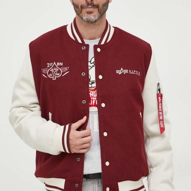 Alpha Industries geaca bomber Varsity Air Force Jacket barbati