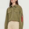 Alpha Industries jacheta de bumbac culoarea verde