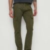 Alpha Industries pantaloni de bumbac Agent Pant culoarea verde