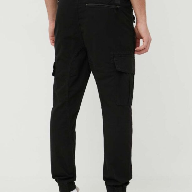 Alpha Industries pantaloni de bumbac Ripstop Jogger culoarea negru 116201.03-Black preţ