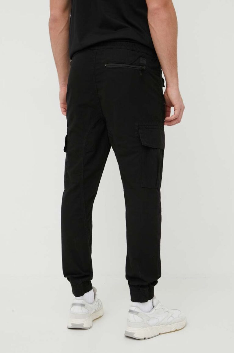 Alpha Industries pantaloni de bumbac Ripstop Jogger culoarea negru 116201.03-Black preţ