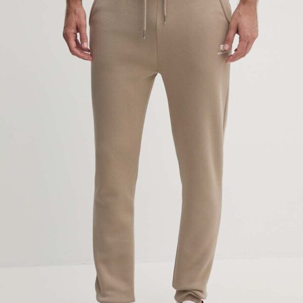 Alpha Industries pantaloni de trening culoarea bej