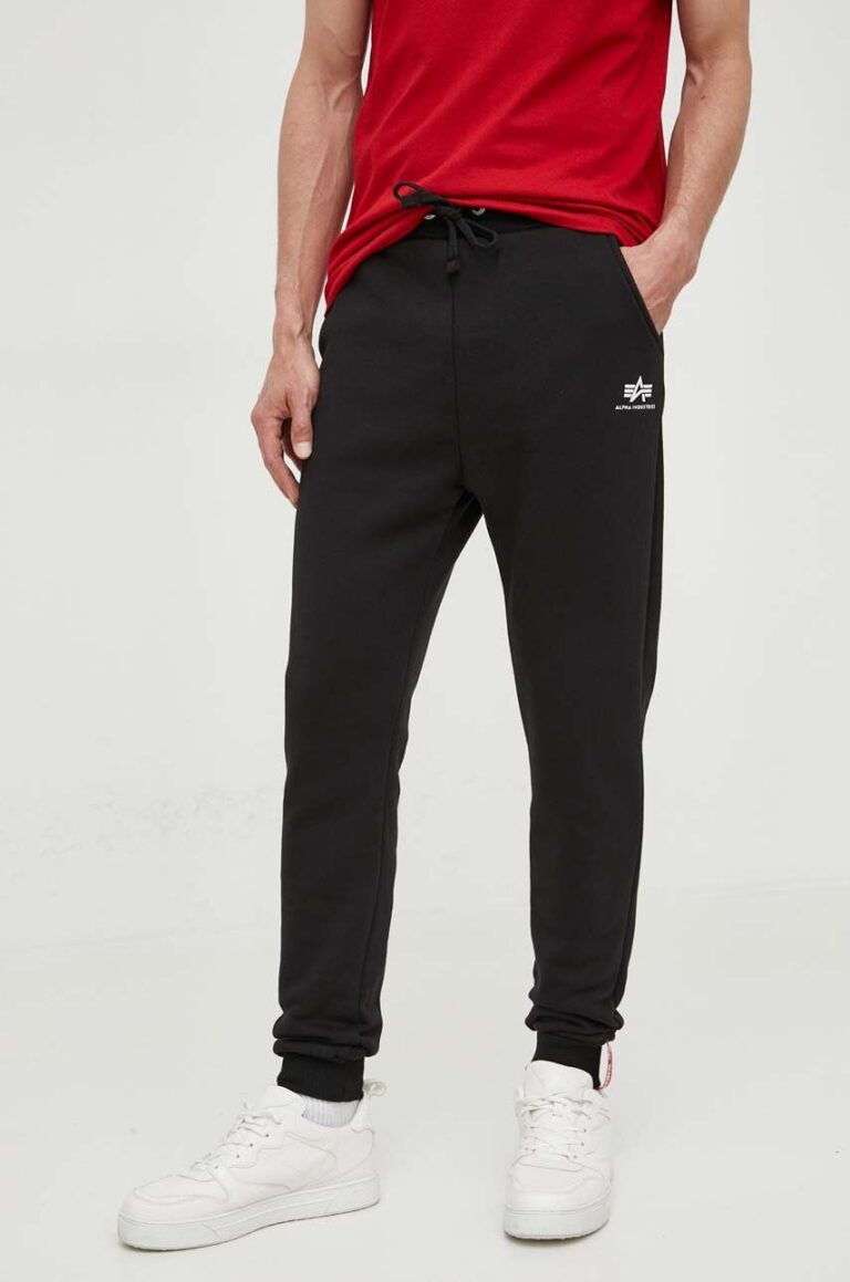 Alpha Industries pantaloni de trening culoarea negru