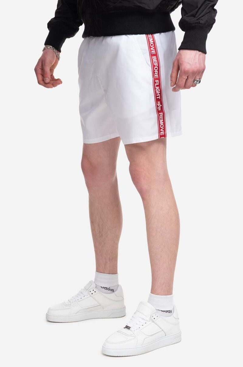 Alpha Industries pantaloni scurți de baie culoarea alb 196931.09-white preţ