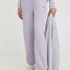 American Vintage pantaloni de trening culoarea violet