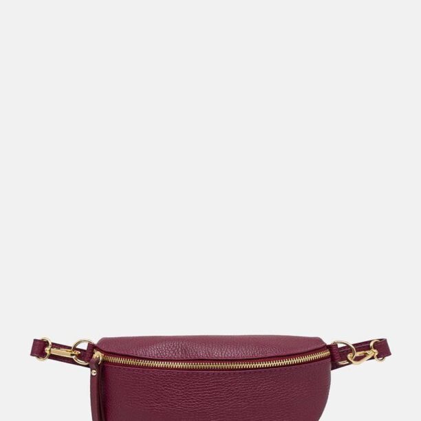 Answear Lab borseta de piele culoarea violet