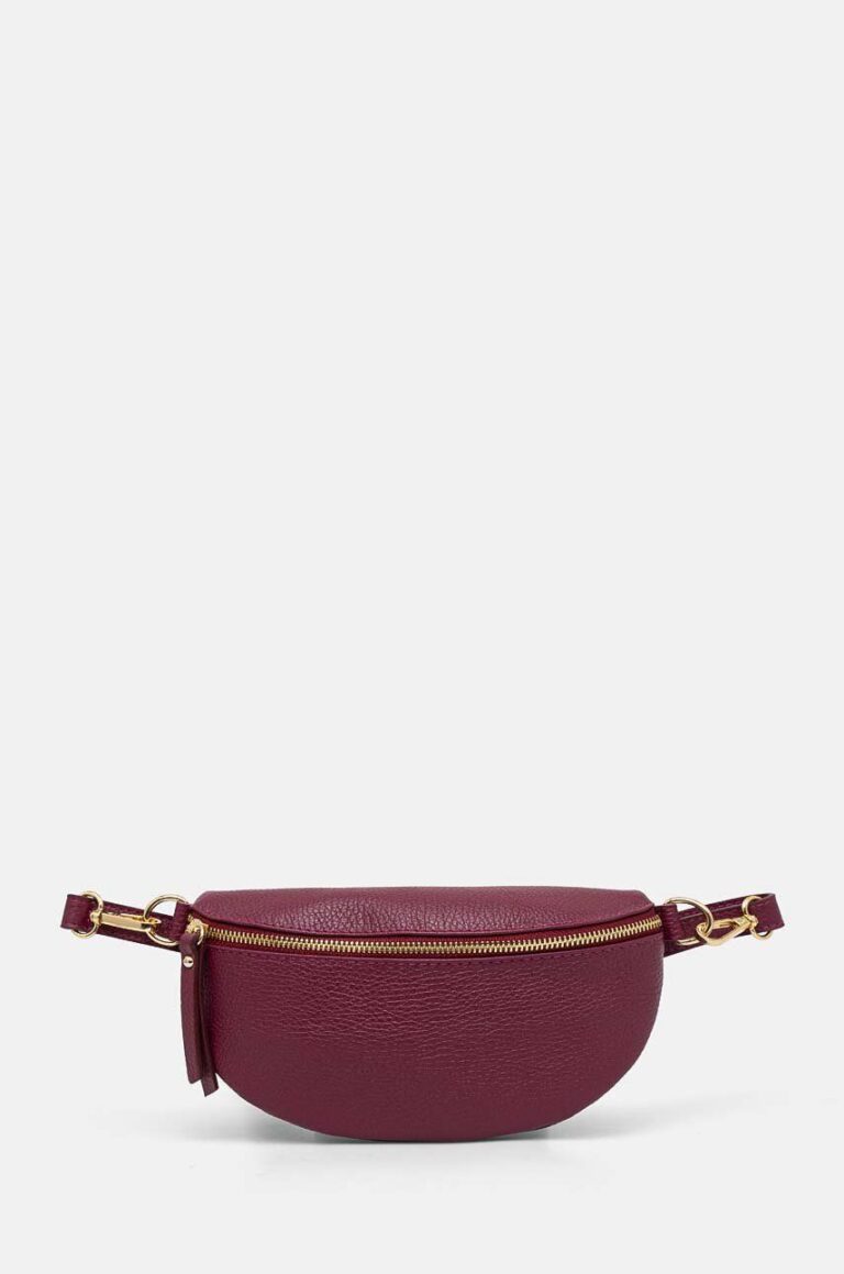 Answear Lab borseta de piele culoarea violet