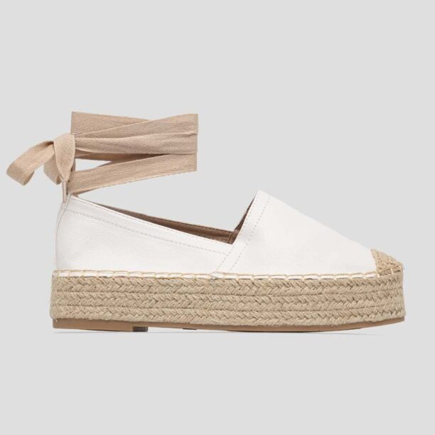 Answear Lab espadrile culoarea alb