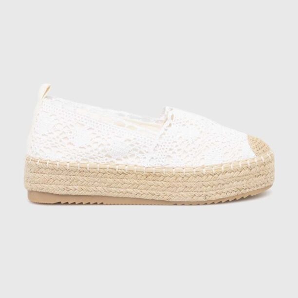 Answear Lab espadrile culoarea alb