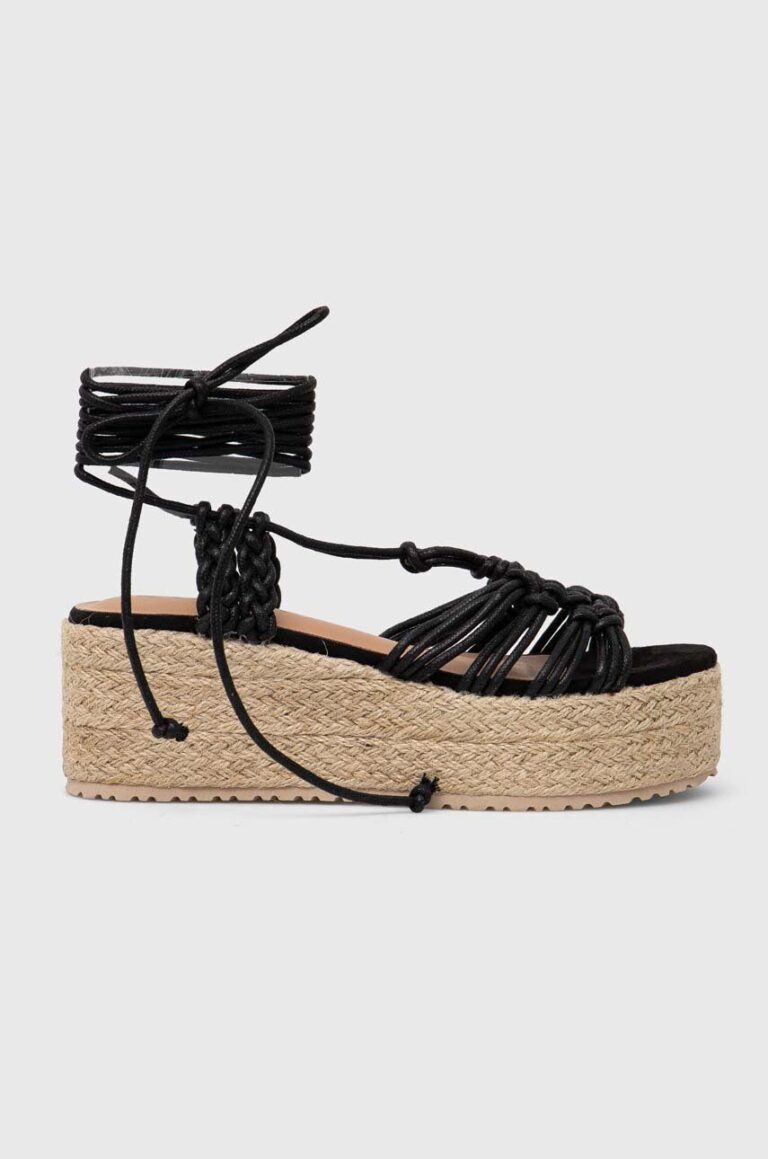 Answear Lab espadrile culoarea negru