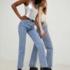 Answear Lab jeansi SISTERHOOD x colecția limitată SISTERHOOD femei high waist