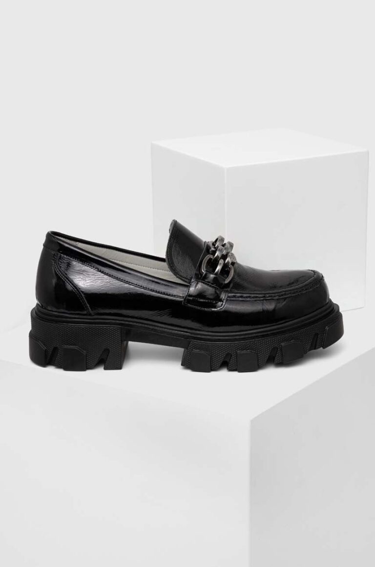 Answear Lab mocasini de piele x colecția limitată SISTERHOOD femei