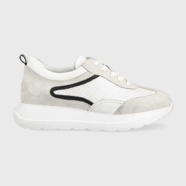 Answear Lab sneakers din piele culoarea alb