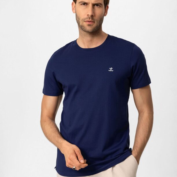 Antioch Tricou  albastru / indigo / alb