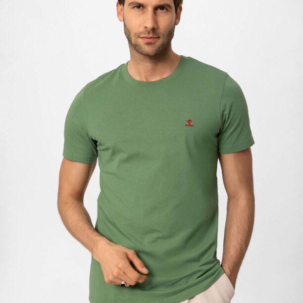 Preţ Antioch Tricou  albastru / verde deschis / alb