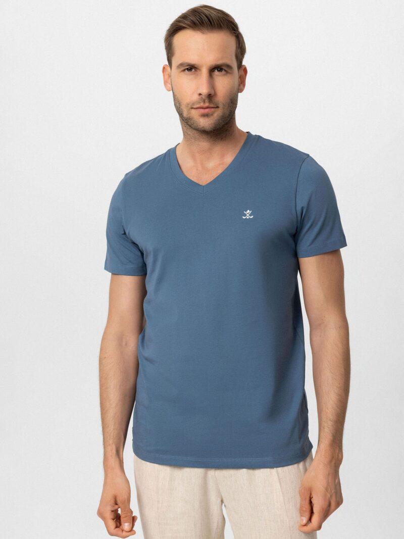 Antioch Tricou  bleumarin / indigo / alb