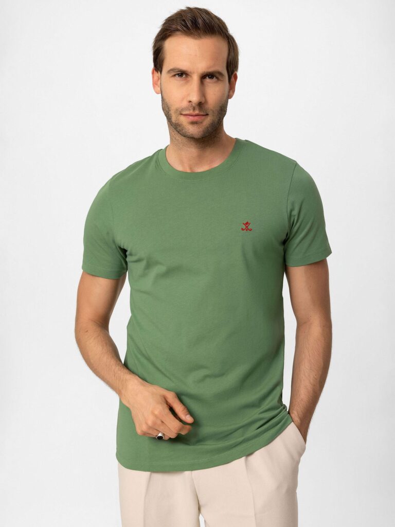 Preţ Antioch Tricou  ecru / verde / alb