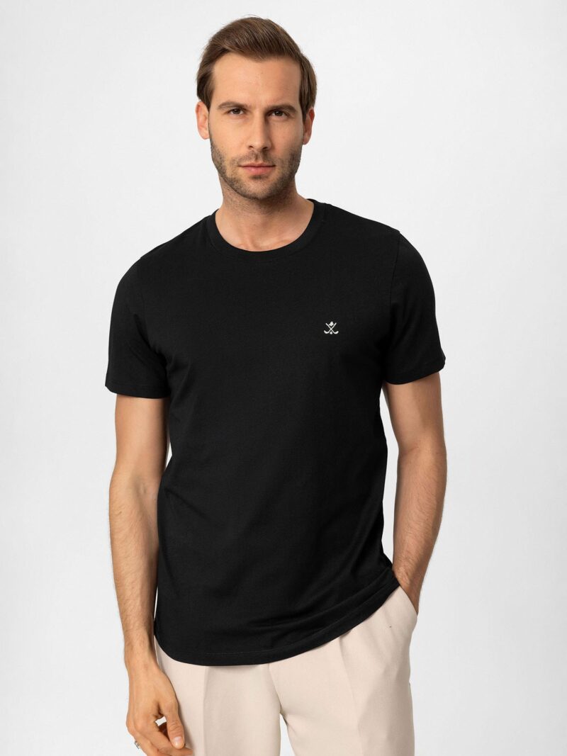 Antioch Tricou  negru / alb