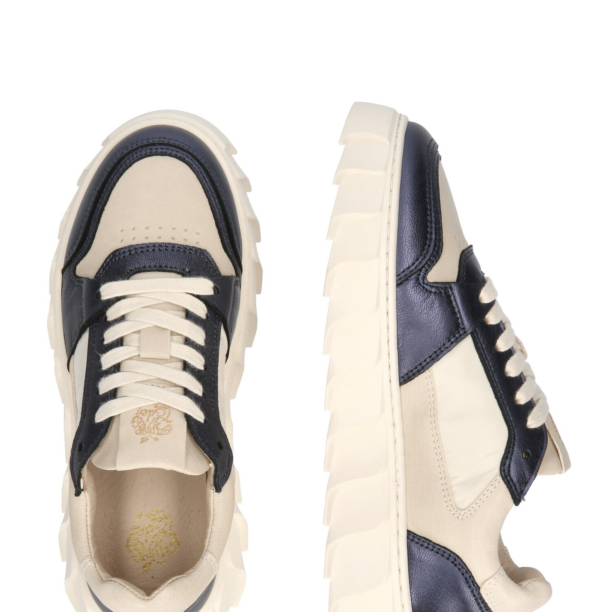 Apple of Eden Sneaker low 'LONDON 7'  crem / fildeş / albastru marin