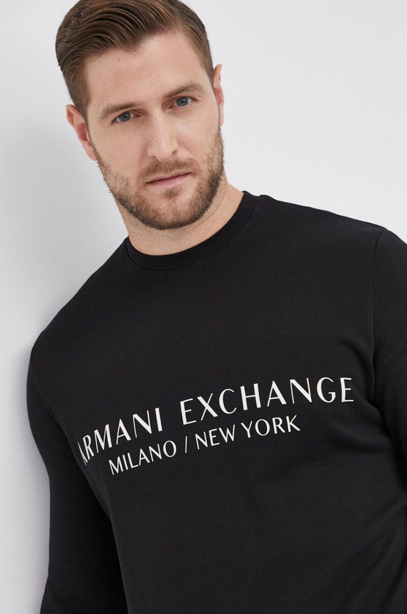 Armani Exchange Hanorac de bumbac bărbați