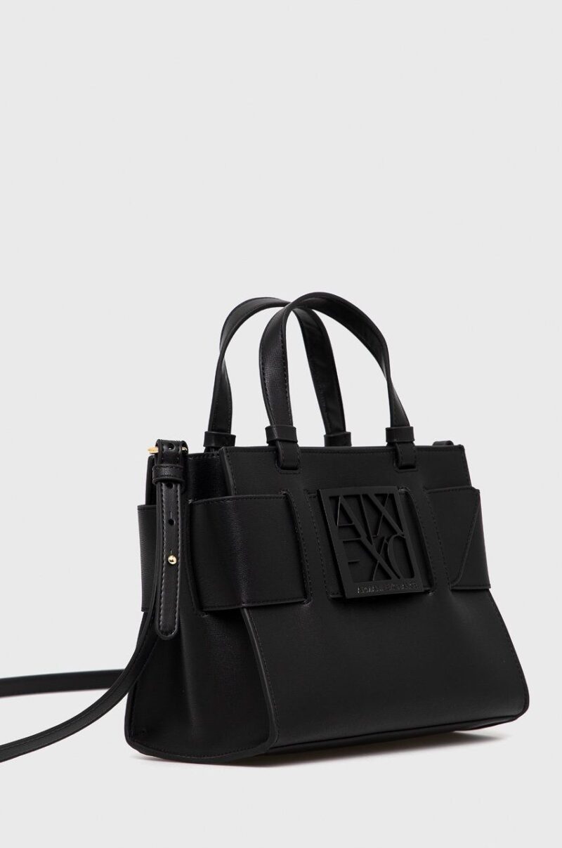 Armani Exchange Poșetă culoarea negru preţ