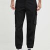 Armani Exchange pantaloni de bumbac culoarea negru