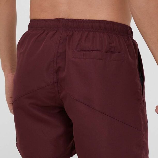 Armani Exchange pantaloni scurti de baie culoarea bordo preţ