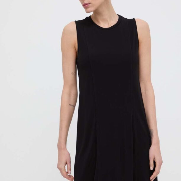 Armani Exchange rochie culoarea negru